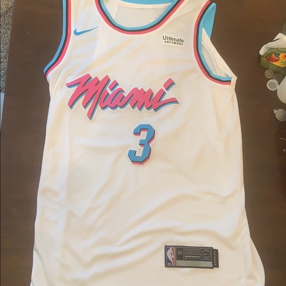 miami heat white hot jersey